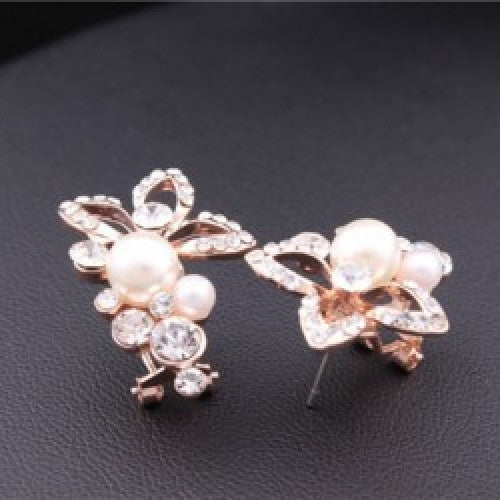 Flower Grape Stud Earring