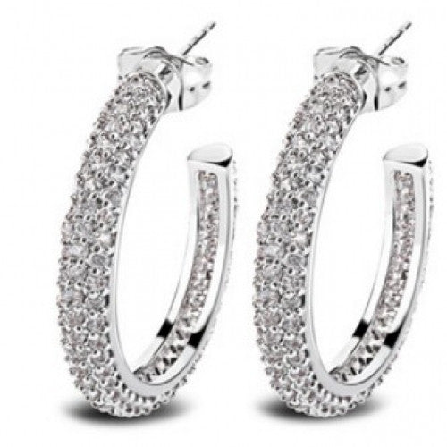 Lead Bridal Hoop Earring