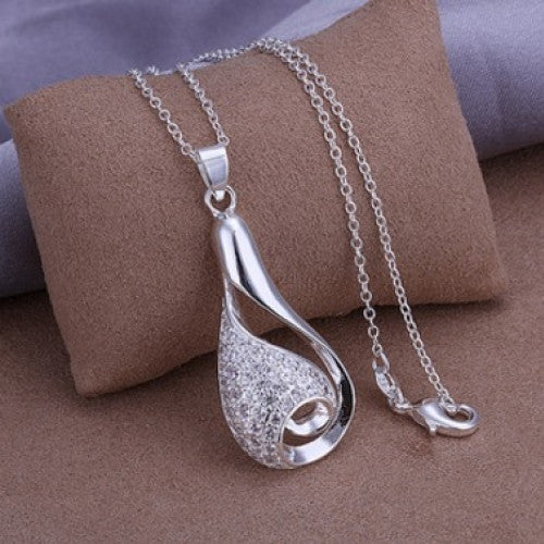 Silver Charm Pendant Necklace