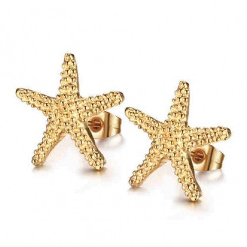 Elegant Starfish Stud Earring