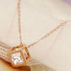 Crystal Necklace Square Shape