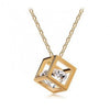 Crystal Necklace Square Shape