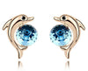 Crystal Dolphin Earrings