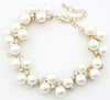 Diamond Pearl Beads Bracelet