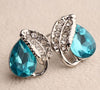 Water Drop Crystal Stud Earring