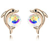 Crystal Dolphin Earrings